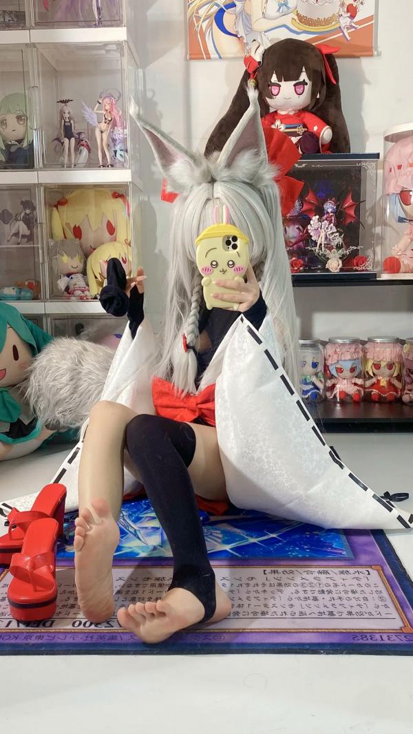    白栎Shirly - 朝凪 Asanagi 二次元动漫风cosplay狐耳萌娘手办房私房写真第24张图片