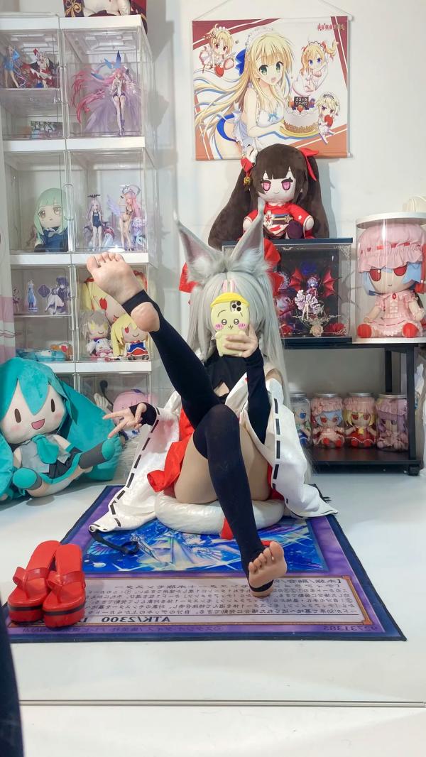    白栎Shirly - 朝凪 Asanagi 二次元动漫风cosplay狐耳萌娘手办房私房写真第26张图片