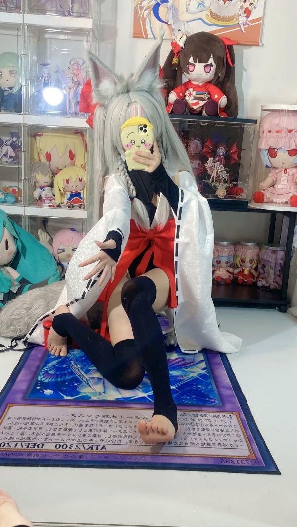    白栎Shirly - 朝凪 Asanagi 二次元动漫风cosplay狐耳萌娘手办房私房写真第27张图片