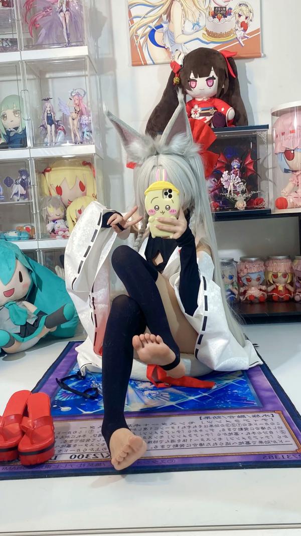    白栎Shirly - 朝凪 Asanagi 二次元动漫风cosplay狐耳萌娘手办房私房写真第28张图片
