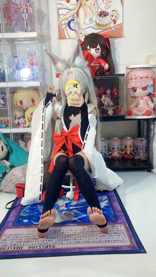    白栎Shirly - 朝凪 Asanagi 二次元动漫风cosplay狐耳萌娘手办房私房写真第29张图片