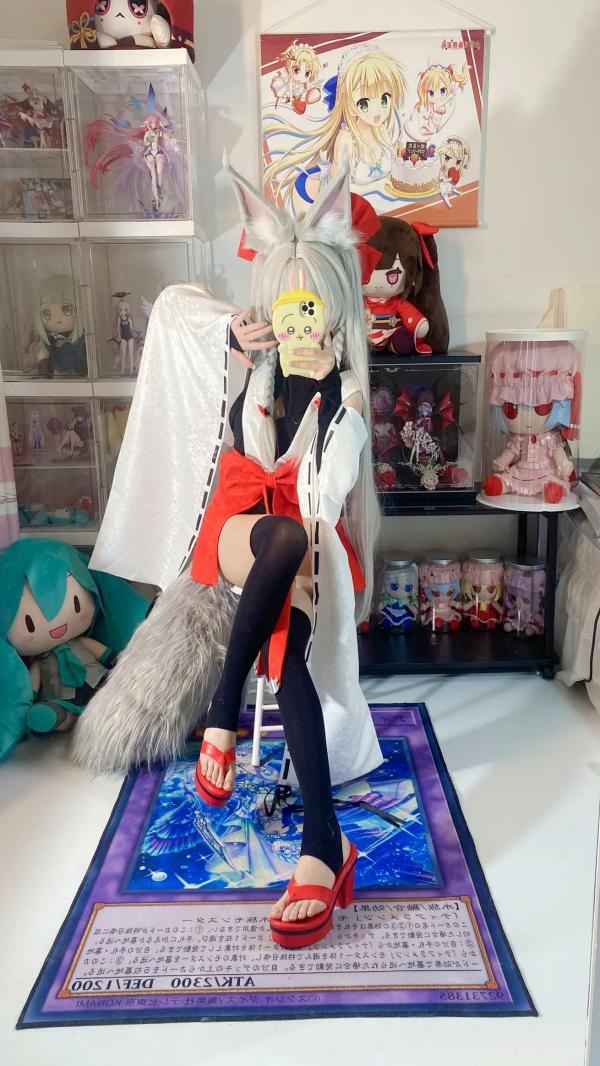    白栎Shirly - 朝凪 Asanagi 二次元动漫风cosplay狐耳萌娘手办房私房写真第32张图片