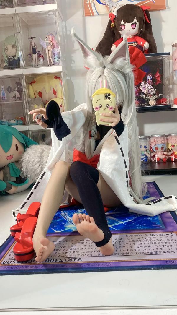    白栎Shirly - 朝凪 Asanagi 二次元动漫风cosplay狐耳萌娘手办房私房写真第33张图片