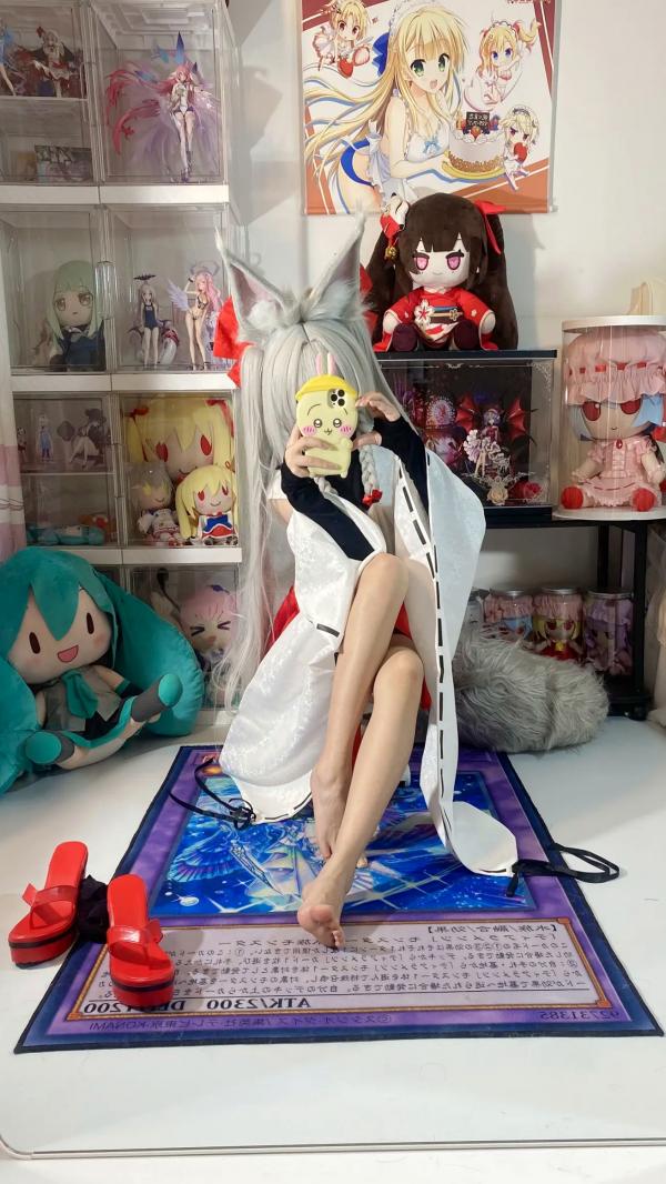    白栎Shirly - 朝凪 Asanagi 二次元动漫风cosplay狐耳萌娘手办房私房写真第35张图片