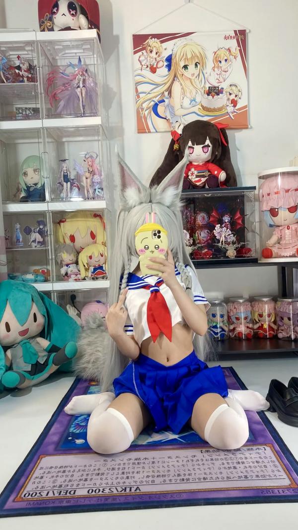    白栎Shirly - 朝凪 Asanagi 二次元动漫风cosplay狐耳萌娘手办房私房写真第37张图片
