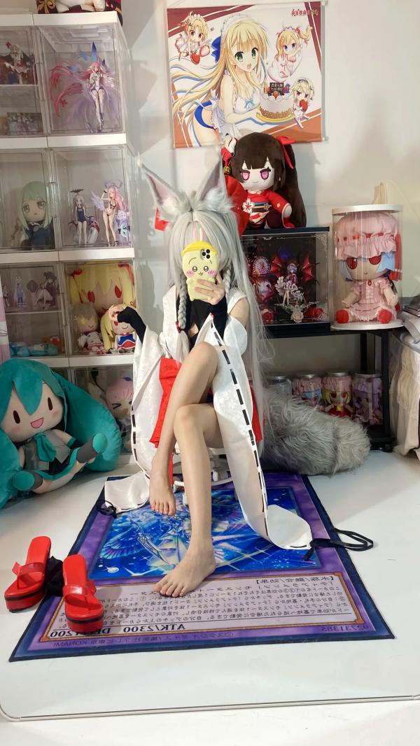    白栎Shirly - 朝凪 Asanagi 二次元动漫风cosplay狐耳萌娘手办房私房写真第39张图片