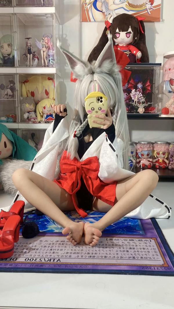    白栎Shirly - 朝凪 Asanagi 二次元动漫风cosplay狐耳萌娘手办房私房写真第45张图片