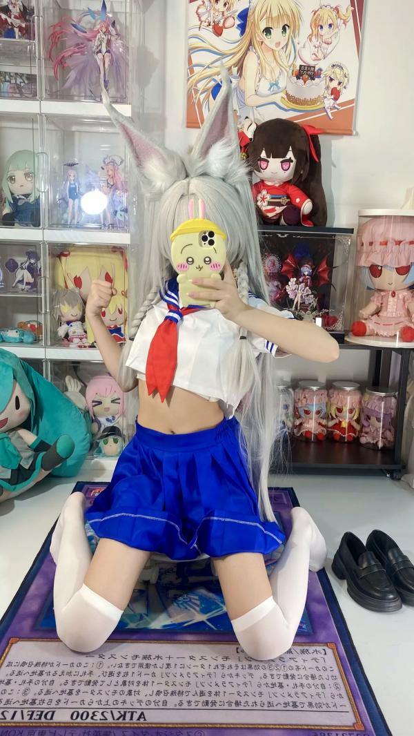    白栎Shirly - 朝凪 Asanagi 二次元动漫风cosplay狐耳萌娘手办房私房写真第48张图片