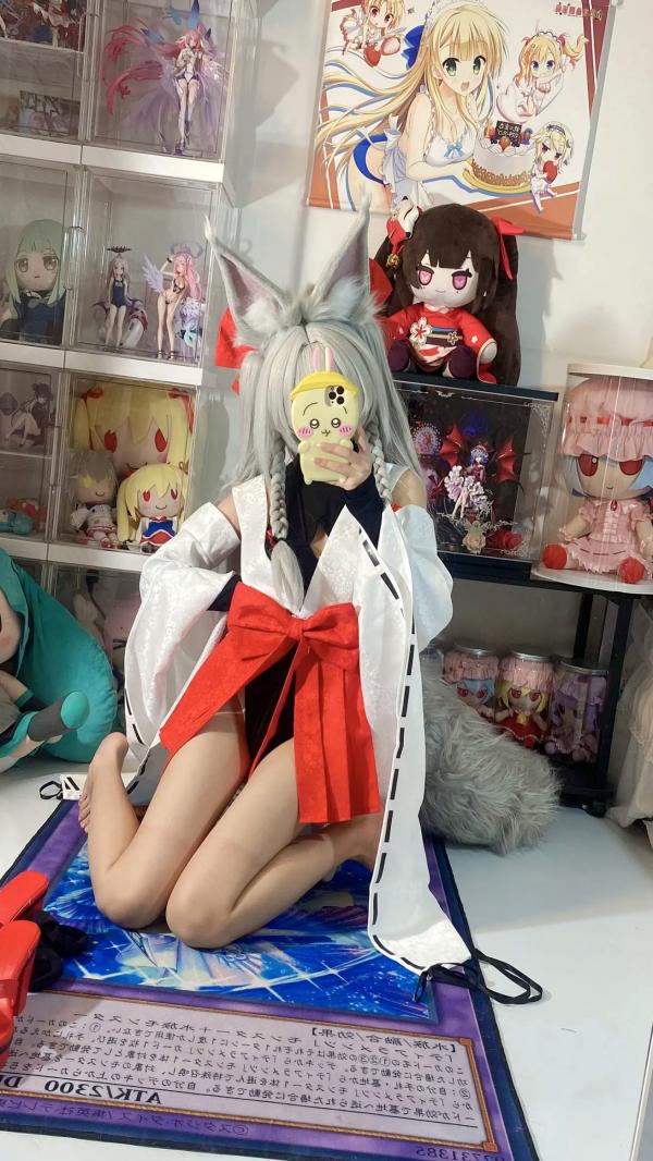    白栎Shirly - 朝凪 Asanagi 二次元动漫风cosplay狐耳萌娘手办房私房写真第51张图片