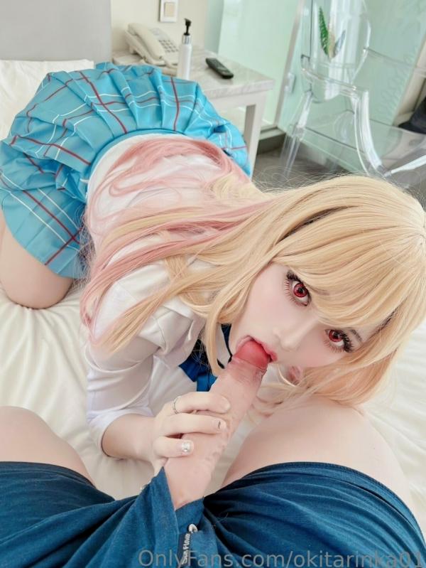    冲田凛花Okita Rinka更衣人偶喜多川海梦Cosplay，性感金发JK校服私房大尺度写真，极致诱惑视享第35张图片