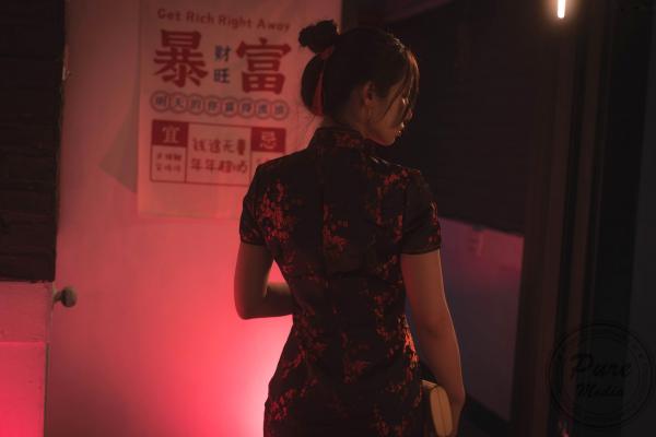    韩国美女Yeha-花样年华艺术写真-旗袍与红丝带的诱惑-Pure Media私房照-性感女神精品摄影第2张图片