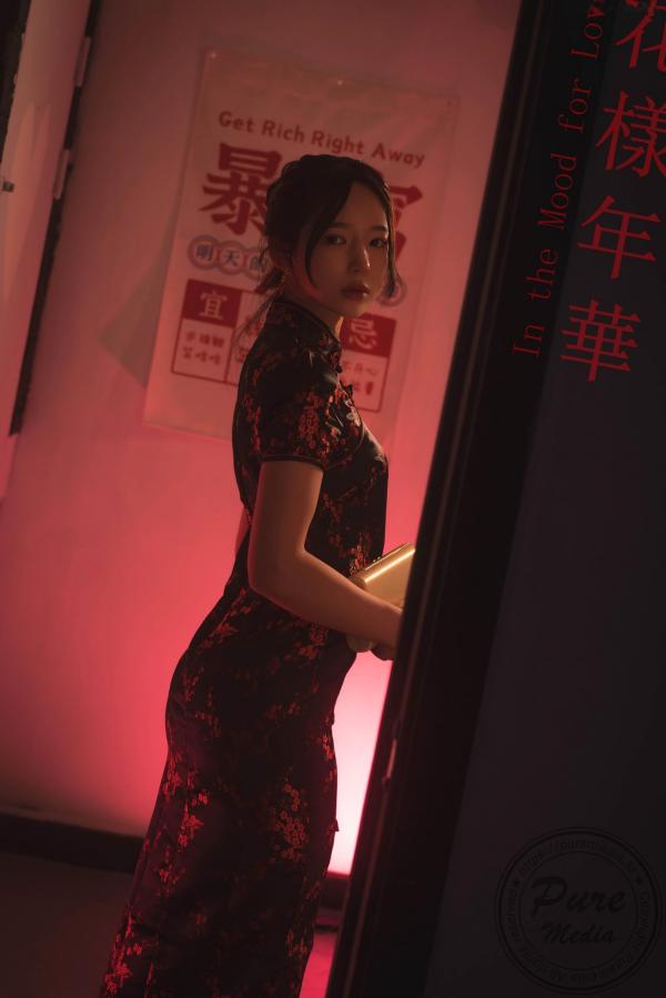    韩国美女Yeha-花样年华艺术写真-旗袍与红丝带的诱惑-Pure Media私房照-性感女神精品摄影第3张图片
