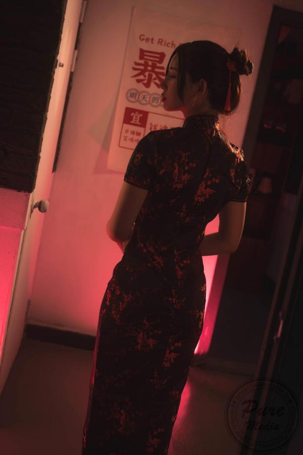   韩国美女Yeha-花样年华艺术写真-旗袍与红丝带的诱惑-Pure Media私房照-性感女神精品摄影第4张图片