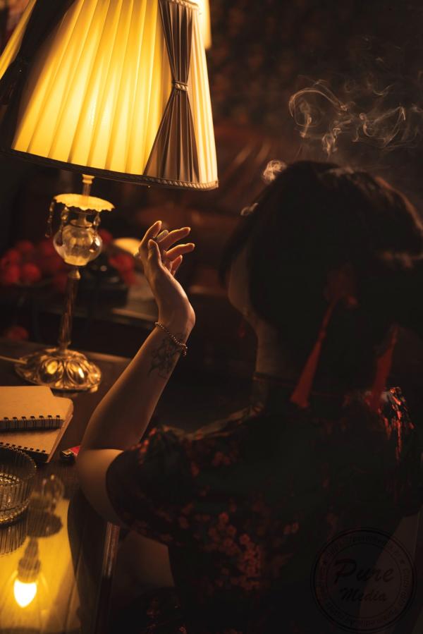    韩国美女Yeha-花样年华艺术写真-旗袍与红丝带的诱惑-Pure Media私房照-性感女神精品摄影第185张图片