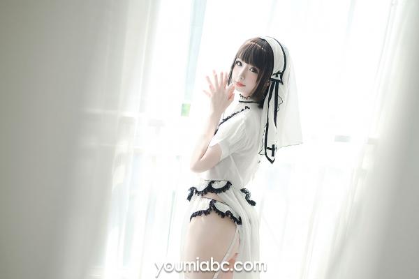    YouMi尤蜜-2020.11.10-甜椒妙妙mio-《圣洁修女》纯美修女装私房照，清纯角色扮演白丝诱惑第22张图片