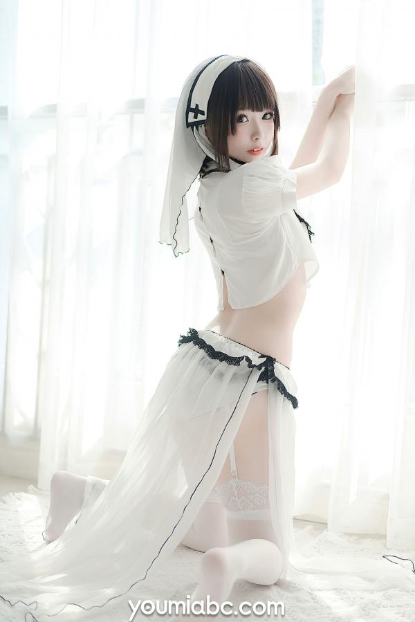    YouMi尤蜜-2020.11.10-甜椒妙妙mio-《圣洁修女》纯美修女装私房照，清纯角色扮演白丝诱惑第26张图片