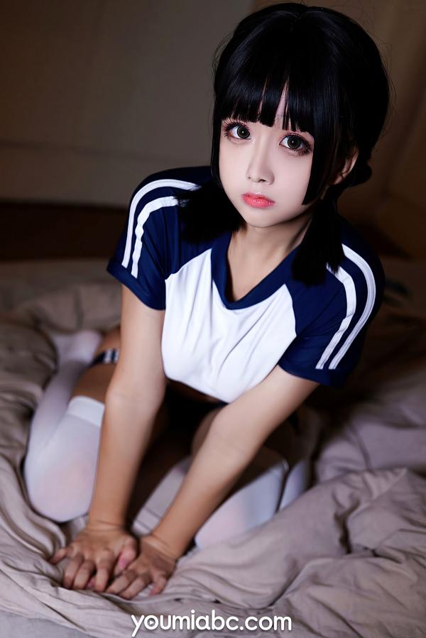    YouMi尤蜜-2020.11.10-奶泡娇-《体操少女》性感运动风紧身私房照第4张图片