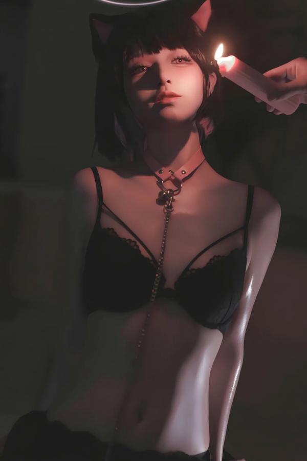    双木扶苏 - 蓝色档案杏山和纱Cosplay私房照，猫耳少女的甜美诱惑 [34P]第2张图片