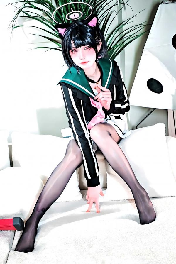   双木扶苏 - 蓝色档案杏山和纱Cosplay私房照，猫耳少女的甜美诱惑 [34P]第13张图片