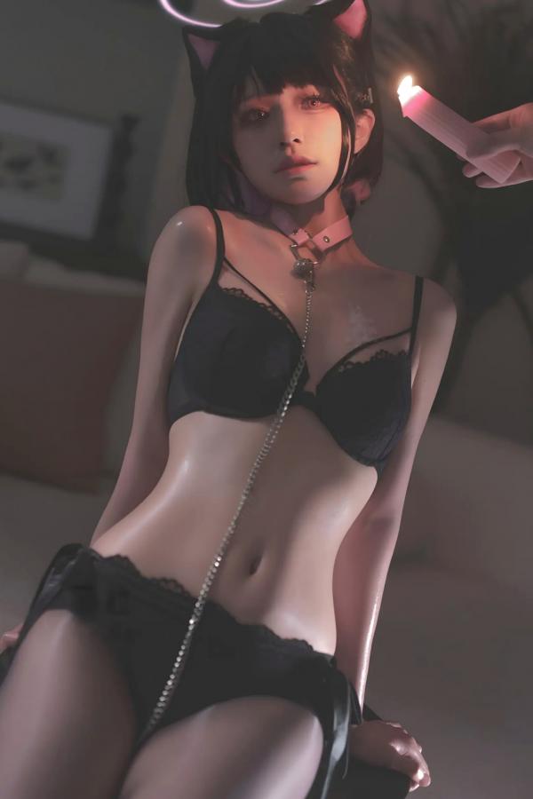    双木扶苏 - 蓝色档案杏山和纱Cosplay私房照，猫耳少女的甜美诱惑 [34P]第27张图片