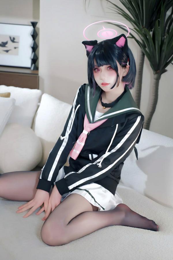    双木扶苏 - 蓝色档案杏山和纱Cosplay私房照，猫耳少女的甜美诱惑 [34P]第31张图片