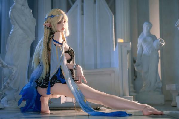    阿薰kaOri卡提希娅：精致精灵Cosplay幻想大片，空灵女神降临，极致性感角色扮演[133P]第9张图片