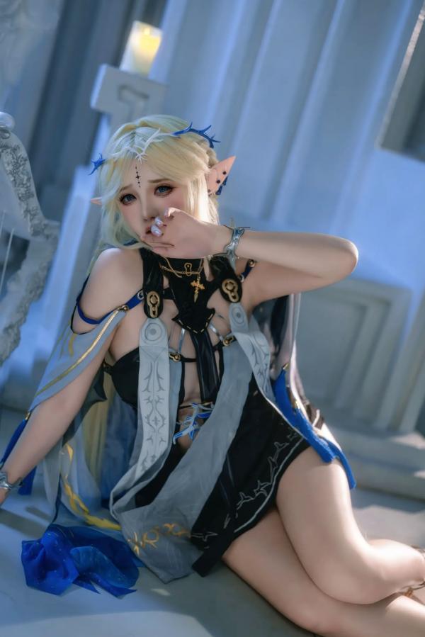    阿薰kaOri卡提希娅：精致精灵Cosplay幻想大片，空灵女神降临，极致性感角色扮演[133P]第16张图片