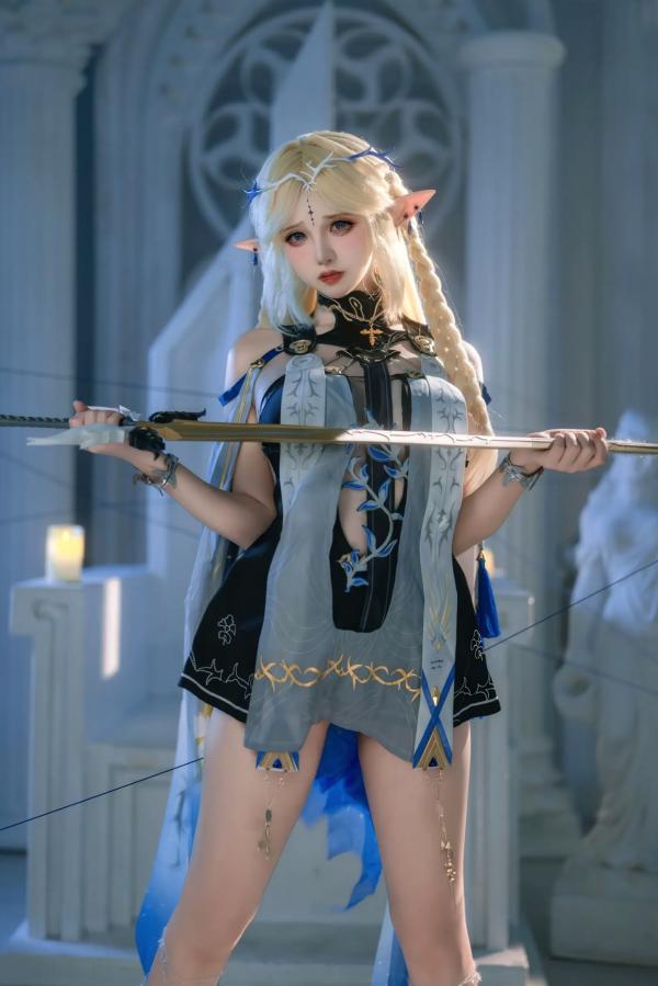    阿薰kaOri卡提希娅：精致精灵Cosplay幻想大片，空灵女神降临，极致性感角色扮演[133P]第31张图片