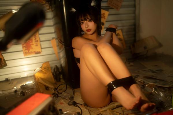    yuuhui玉汇“捉猫记”暗黑风格角色扮演私房写真，性感猫娘束缚诱惑精选[120P]第109张图片