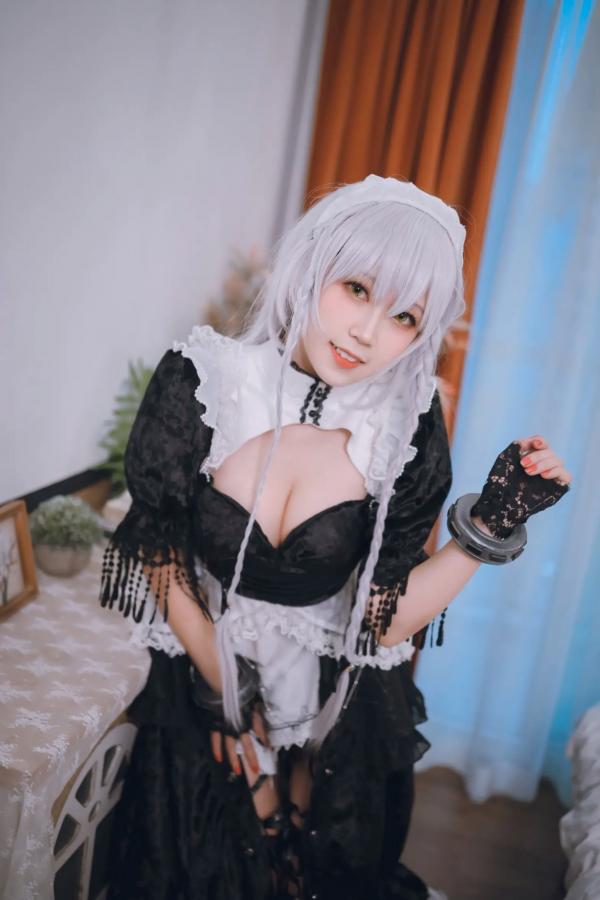   流年不停_w - 碧蓝航线 赫敏 COSPLAY 精致女仆装私房照 娇俏诱惑美图 [32P]第4张图片