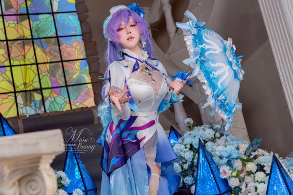    咬一口兔娘《鸣潮》坎特蕾拉高还原Cosplay，性感魅惑神还原、绝美湿身视觉冲击 [114P]第3张图片