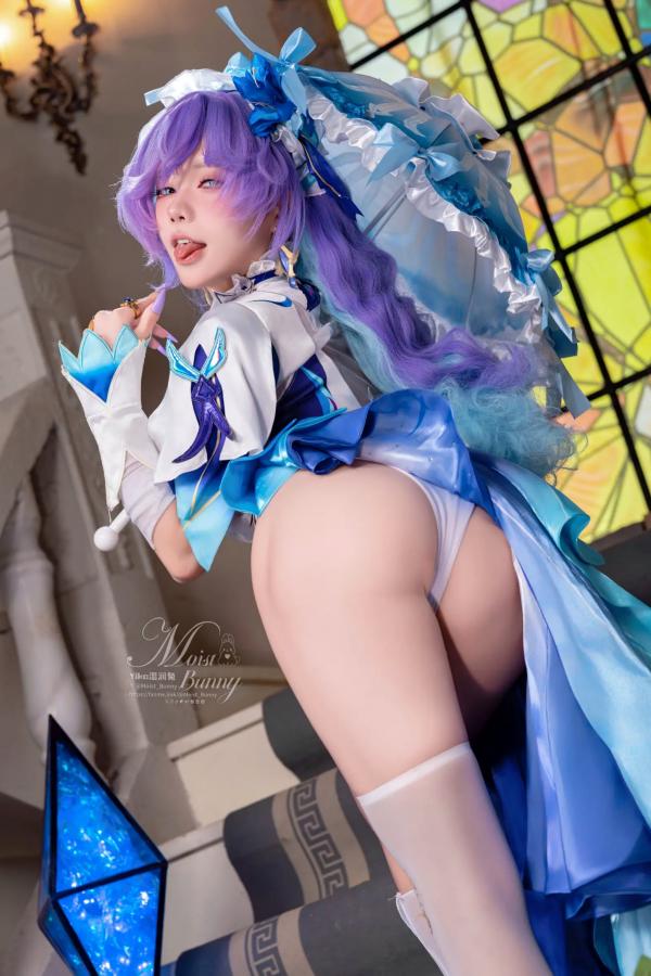    咬一口兔娘《鸣潮》坎特蕾拉高还原Cosplay，性感魅惑神还原、绝美湿身视觉冲击 [114P]第19张图片