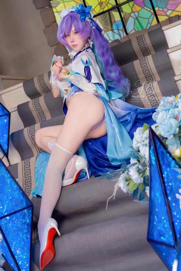    咬一口兔娘《鸣潮》坎特蕾拉高还原Cosplay，性感魅惑神还原、绝美湿身视觉冲击 [114P]第28张图片