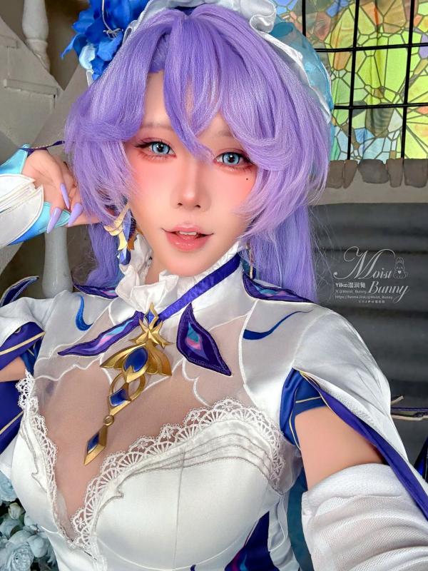    咬一口兔娘《鸣潮》坎特蕾拉高还原Cosplay，性感魅惑神还原、绝美湿身视觉冲击 [114P]第90张图片