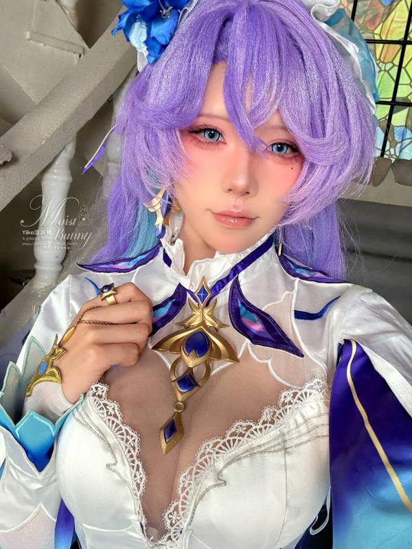    咬一口兔娘《鸣潮》坎特蕾拉高还原Cosplay，性感魅惑神还原、绝美湿身视觉冲击 [114P]第114张图片