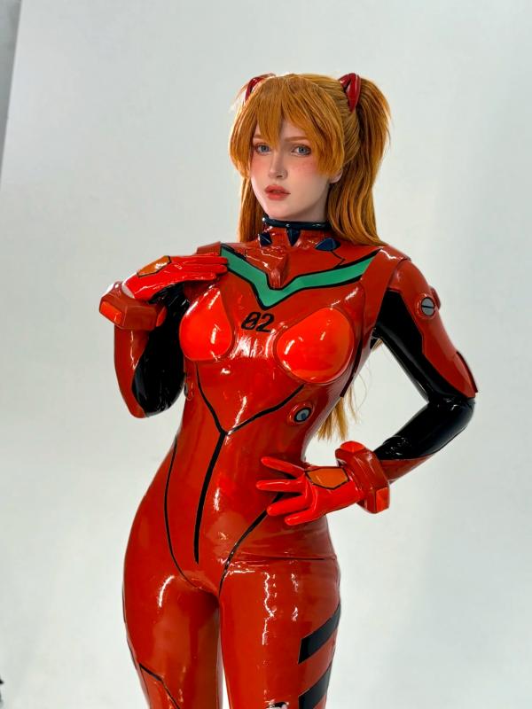    Ulichan明日香Cosplay新作，极致乳胶紧身衣诱惑，还原新世纪福音战士经典战衣与大尺度清凉写真 [48P]第24张图片