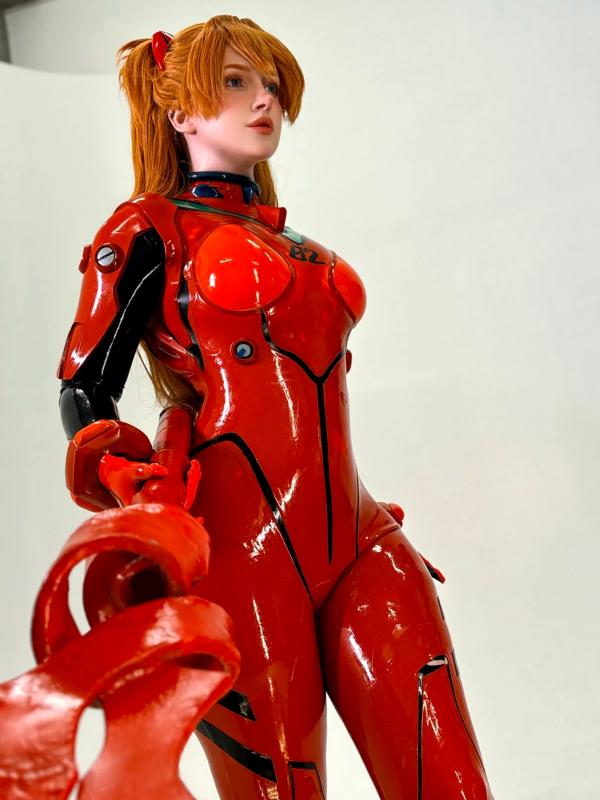    Ulichan明日香Cosplay新作，极致乳胶紧身衣诱惑，还原新世纪福音战士经典战衣与大尺度清凉写真 [48P]第26张图片