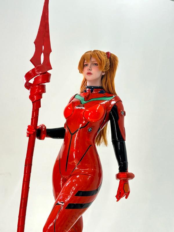    Ulichan明日香Cosplay新作，极致乳胶紧身衣诱惑，还原新世纪福音战士经典战衣与大尺度清凉写真 [48P]第27张图片