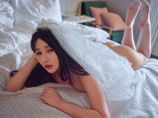    韩国女神Jessy婚纱头纱私房写真，浴缸奶油湿身诱惑，冷艳绝美视觉盛宴，ArtGravia套图第54张图片