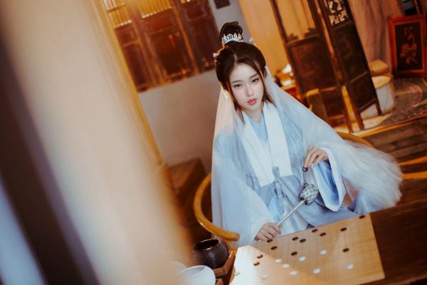    《钛合金TiTi-無生一炁》古风私房写真：棋子点缀薄纱缠身，演绎绝美仙侠艺术第1张图片