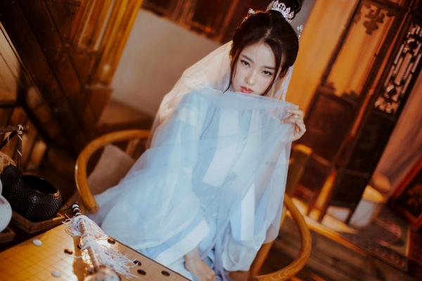   《钛合金TiTi-無生一炁》古风私房写真：棋子点缀薄纱缠身，演绎绝美仙侠艺术第6张图片