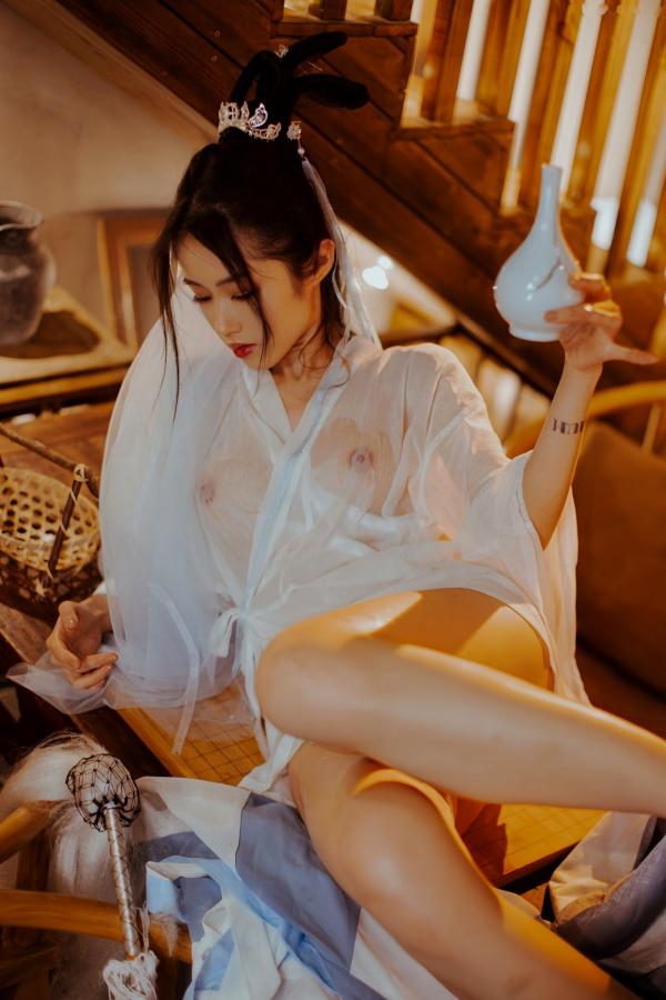    《钛合金TiTi-無生一炁》古风私房写真：棋子点缀薄纱缠身，演绎绝美仙侠艺术第24张图片