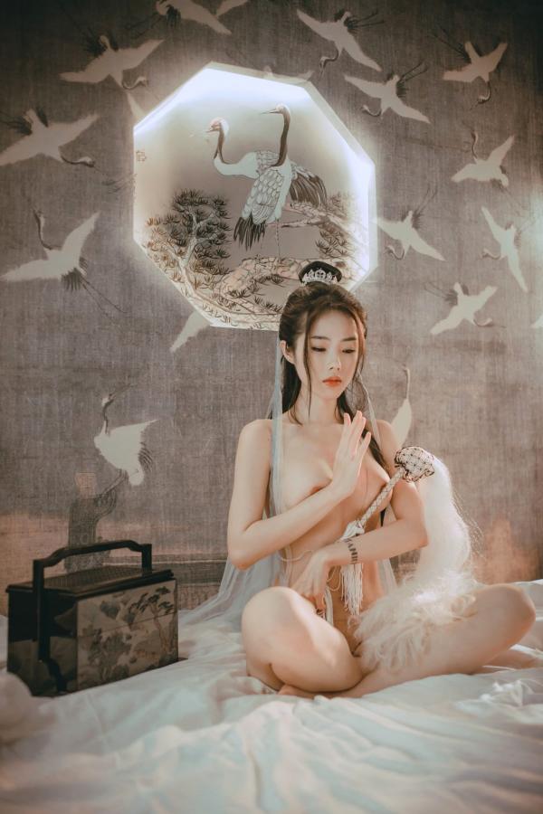    《钛合金TiTi-無生一炁》古风私房写真：棋子点缀薄纱缠身，演绎绝美仙侠艺术第67张图片