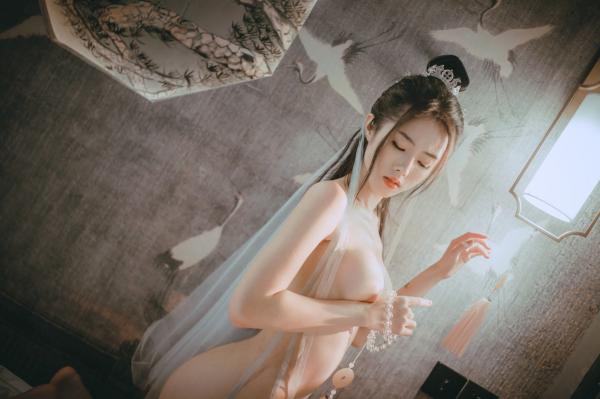    《钛合金TiTi-無生一炁》古风私房写真：棋子点缀薄纱缠身，演绎绝美仙侠艺术第75张图片