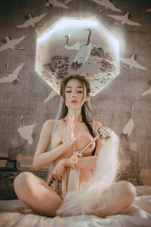    《钛合金TiTi-無生一炁》古风私房写真：棋子点缀薄纱缠身，演绎绝美仙侠艺术第77张图片