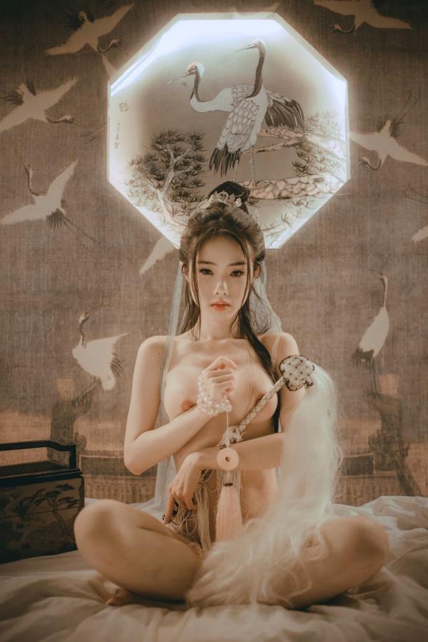    《钛合金TiTi-無生一炁》古风私房写真：棋子点缀薄纱缠身，演绎绝美仙侠艺术第80张图片
