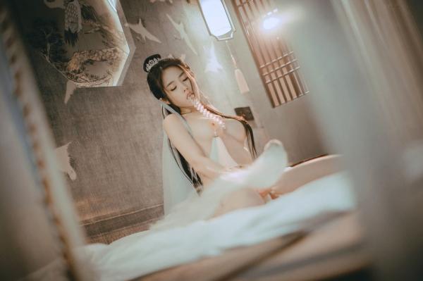    《钛合金TiTi-無生一炁》古风私房写真：棋子点缀薄纱缠身，演绎绝美仙侠艺术第82张图片