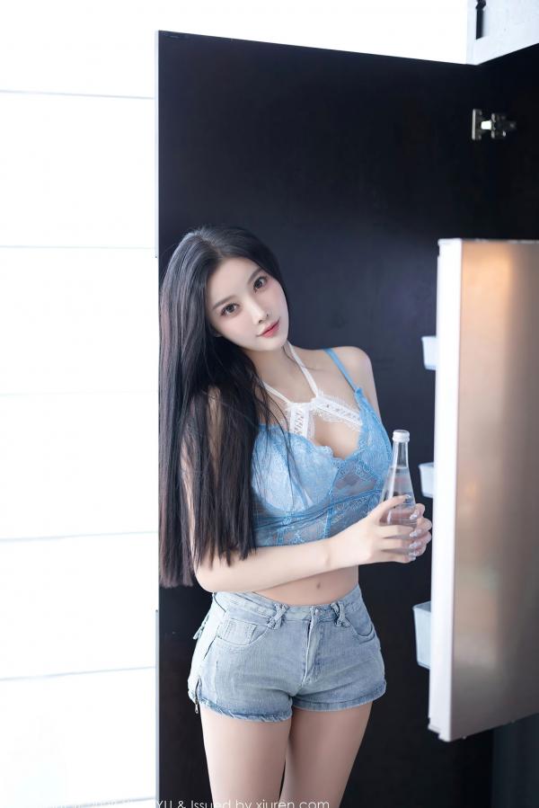 杨晨晨 sugar小甜心CC  XiaoYu语画界-1165-杨晨晨Yome白色内衣室雅照，白嫩肌肤修长美腿尽显私房性感魅力第10张图片
