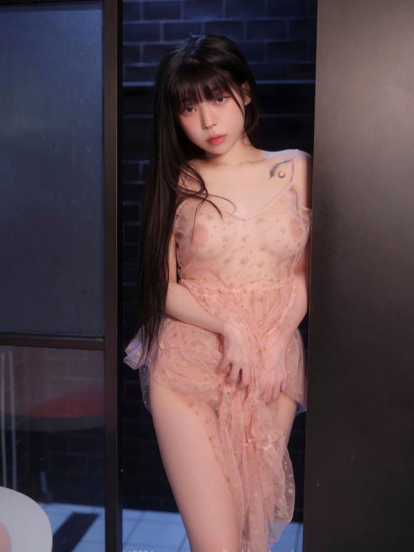    韩国美女-Yudi-ArtGravia-632-淡粉透视薄纱诱惑，浴室私房照尽显迷人曲线第7张图片