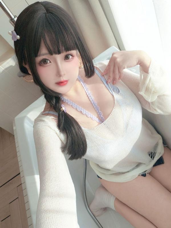    日奈娇浴室内衣私房写真，纯欲风蕾丝诱惑，展现傲人身材与精致童颜第103张图片